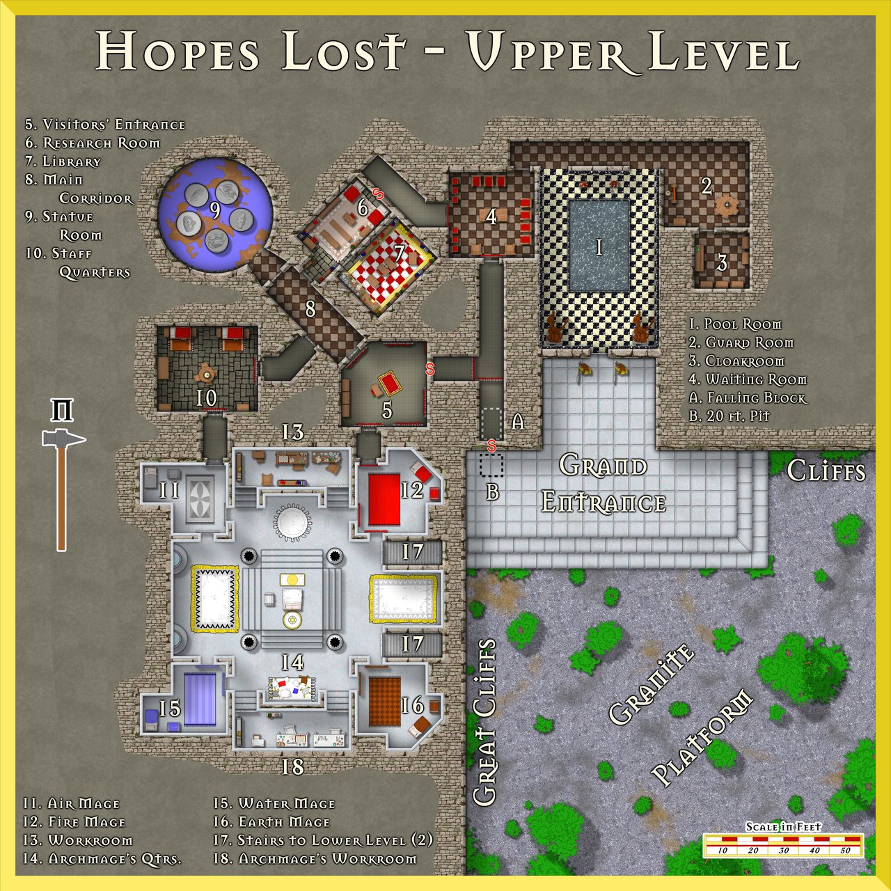 Nibirum Map: hopes lost - upper level by Wyvern